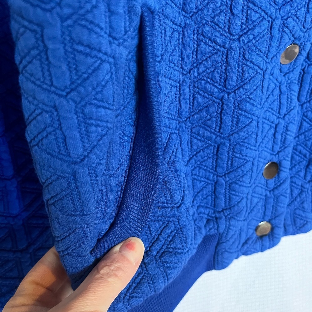 Hypr Button Up Sweatshirt Jacket Women’s Sz S - Picture 6 of 9